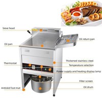 Philadelphie restaurant électrique friteuses aliments frits poulet empanada friteuse machine de pommes de terre puces gaz friteuse commerciale