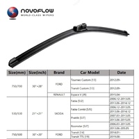 Balais d'essuie-glace avant NOVOFLOW pour Peugeot 308 308SW T9 2014-2020 24''18'' – Lames d'essuie-glace d'origine pour le nettoyage des vitres de voiture