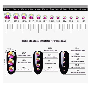 พลอยเทียมทรงกลมมี16ชิ้นสำหรับงานประดิษฐ์ทำด้วยตัวเองเครื่องประดับหัตถกรรมรองเท้าใส่3D - Product Image 4