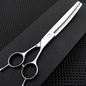 Natural Teeth Pet Grooming Scissors with Hair Removal Rate 80% for <b>Thinning</b> Curved Chunker Japanese Professional Dog Scissors - Product Image 4