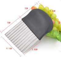 Outils de découpe de légumes en acier inoxydable, couteau à découper les pommes de terre en spirale, couteau à ondulations, hachoir ondulé