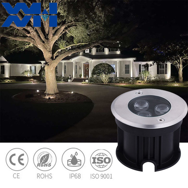 Ce Energy - Saving IP68 Waterproof Stainless Steel Underwater Pool Recessed Ground Deck LED Underground Light for Squares Lawns