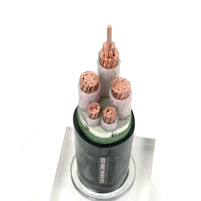 ShangJin YJV-0.6/1kv Medium Voltage SABS Cable 4*1+1*0.75sqmm 5-core Copper 90C PVC Insulated Industrial Power Cable for Power
