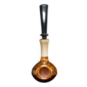 Handmade Briarwood Pipe Freestyle Solid Wood 3mm Filter Core Tobacco Pipe for Men - Product Image 3
