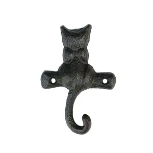 Functional Strong Heavy-duty Rust-proof wholesale cast iron coat hooks 