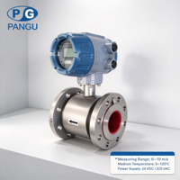 Flowmeter Elektromagnetik Tipe Terintegrasi Pengukur Aliran Magnetik Cerdas Pengukuran Cairan Konduktif