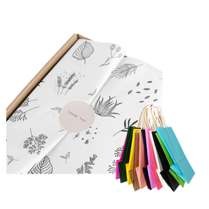 Papier d'emballage de tissu imprimé avec LOGO personnalisé, papier d'emballage de fleurs pour cadeaux, papier d'emballage de vêtements, produit - Product Image 3