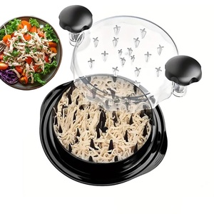 Triturador de Pollo Redondo Raybin, Herramienta para Desmenuzar Carne de Pollo con Base Antideslizante y Tapa Transparente - Product Image 5