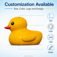 Canard géant gonflable en PVC personnalisable pour la publicité, la décoration de centres commerciaux, les événements aquatiques et la promotion extérieure