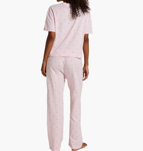 <span class=keywords><strong>Pigiama</strong></span> da <span class=keywords><strong>donna</strong></span> 2 pezzi in <span class=keywords><strong>cotone</strong></span> personalizzato 2026 - Set loungewear da <span class=keywords><strong>donna</strong></span> <span class=keywords><strong>con</strong></span> stampa per la casa - Product Image 3