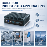 Mini PC de Escritorio Compacto sin Ventilador, Intel Core I3 I5 I7 de 5ª, 6ª, 7ª y 8ª Generación, Doble LAN, HD, VGA, 2COM, WiFi, 4G, MSATA, SATA, Windows, Linux