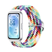 Bracelet de montre Kingmega, bracelet tissé réglable de remplacement, 16 mm avec boucle, bracelet de remplacement pour Huawei Band 11 Pro & 11