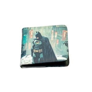 Cartera de Cuero con Estampado de <span class=keywords><strong>Batman</strong></span>, Tipo de Cierre Abierto, Portátil, Corta, Promocional, Regalo para el Día de San Valentín - Product Image 4