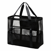 Sac de natation en filet haute densité, bandes de sécurité réfléchissantes, pieds en plastique renforcés, bordure en nylon résistant aux déchirures, séchage rapide