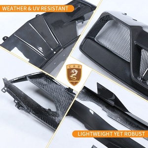For Chevrolet Corvette <strong>C8</strong> Body Kit Dry Carbon Fiber AD Style Front Lip Front Vents Side Skirts Rear Diffuser <strong>Bodykit</strong> - Product Image 3