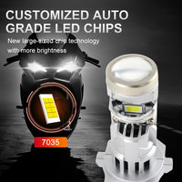 Lampadina LED H7 per Fari Moto 30W 2500LM 7035 con Chip di Grado Automobilistico e Ventola 15000RPM, Luce Anteriore per Moto e Sportive, Logo Personalizzabile OEM