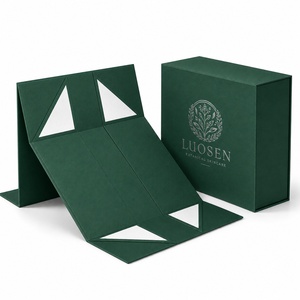 Boîtes rigides de luxe avec fermeture magnétique, emballage personnalisé, boîte pliable pour foulards, vêtements, parfums, perruques - Product Image 2