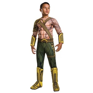 Costume Aquaman pour enfants, couleur Neptune, 8-13 ans, ensemble de tenue de cosplay pour spectacle sur scène - Product Image 1