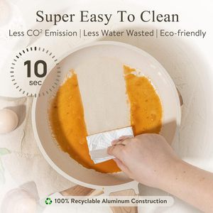 Non-Stick Fry Pan Set 3-Piece Aluminum Alloy Double Layer Induction Compatible Kitchen Cooking Pans - Product Image 4