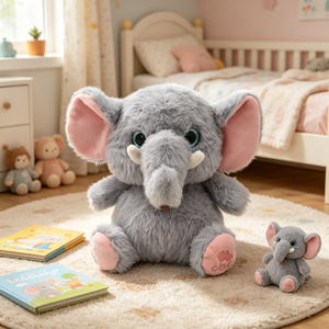 Peluche Elefante Premium, Adorabile Peluche della Serie Animali Domestici per Bambini e Bambine, Morbido Amico da Abbracciare - Product Image 2