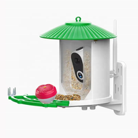 Mangeoire à oiseaux avec caméra solaire pour la reconnaissance des oiseaux, application WiFi pour les notifications en temps réel, audio bidirectionnel, étanche en extérieur