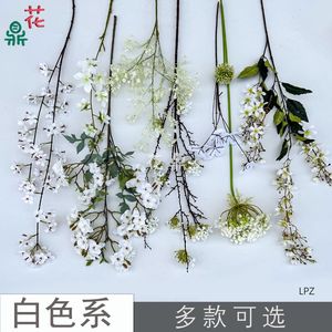 ดอกไม้ผ้าไหมสีขาว ช่อดอกไม้ผสม ตกแต่งงานแต่งงาน สไตล์สดชื่นหรูหรา - Product Image 5