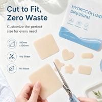 Pansement Hydrocolloïde Imperméable 100x100mm Stérile pour Soins des Plaies, Acné, Ampoules, Chirurgie, Brûlures – Bandage Respirant Invisible