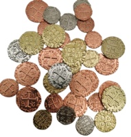 Pièces de monnaie en métal en gros pour jeux, pièces de monnaie de pirate à prix réduit pour jeux et collection