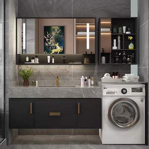 <span class=keywords><strong>Lavadora</strong></span> Gabinete integrado Gabinete de baño Luz Gabinete de <span class=keywords><strong>lavabo</strong></span> de inodoro de lujo Personalizado - Product Image 1