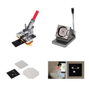 Kit de fabrication d'aimants de réfrigérateur rectangulaires 80*80mm avec coupe-papier, 1000 pièces de matériel, presse à badges manuelle pour photos personnalisées - Product Image 3