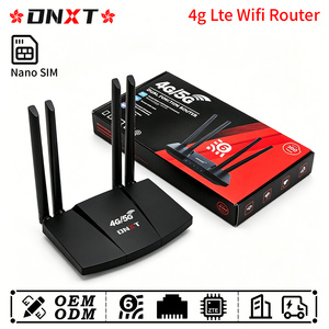 Router DNXT 4G LTE Cat4 2.4GHz Wifi 6, Router 4G de 300Mbps con Tarjeta SIM, Router 4G con Ranura para Tarjeta SIM para Oficina - Product Image 1