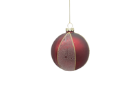 Handgemaakte antieke imitatie glazen kerstboomscène hanger 8cm vintage afwerking voor binnengebruik als decoratie glaswerk
