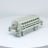 Connecteur d'alimentation industriel robuste 16 broches de remplacement Sibas/TE/Harting, prise mâle 16A HE-016-M 500V IP65 en polycarbonate + laiton
