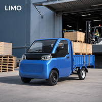 Camioneta Eléctrica LIMO EV, Estándar de Exportación, Vehículo de Cuatro Ruedas, Mini Camión Volquete Eléctrico, Camión de Carga Eléctrico con Caja