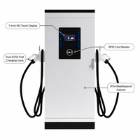 Nouvelle station de recharge rapide pour véhicules électriques DC commerciale IP54 triphasée 60 kW 120 kW 160 kW CCS2 RFID avec WIFI OCPP
