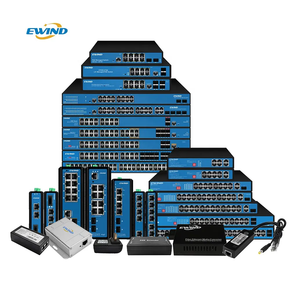 Interruptor Poe profissional 4/8/16/24/26/48 com tecnologia de porta original