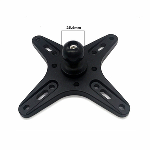 1 ''carré Ball Base Mount Tablet Mount Hole Screw 10inch <span class=keywords><strong>Vesa</strong></span> Mount <span class=keywords><strong>Adapter</strong></span> for Nb F80 Monitor Stand Bracket <span class=keywords><strong>Vesa</strong></span> <span class=keywords><strong>100</strong></span> X100 - Product Image 2