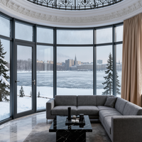 Ventanas Corredizas Horizontales de Aluminio Europeo Súper Aisladas con Persianas de Vidrio para Apartamentos, Salas de Estar, Baños Exteriores y Hoteles