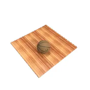 Carrelage de basket-ball en plastique, sol de m, économique et de bonne conception, en bois d'érable