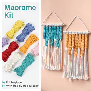 <span class=keywords><strong>Kit</strong></span> de <span class=keywords><strong>macramé</strong></span> DIY coloré tout-en-un <span class=keywords><strong>pour</strong></span> débutants, ornements muraux en <span class=keywords><strong>macramé</strong></span> avec instructions, tapisserie en <span class=keywords><strong>macramé</strong></span>, cadeau - Product Image 2