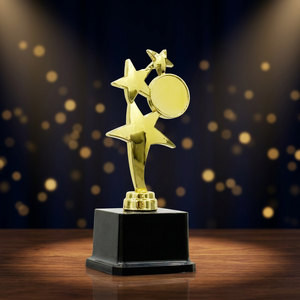 Elegant Wood <b>Trophy</b> with Portable <b>Engraving</b> for Schools Colleges and Corporate Achievement Recognition - Product Image 1