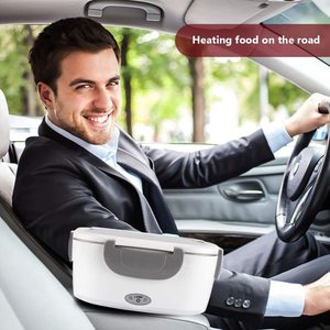 Scaldavivande elettrico 2 in 1 contenitore rimovibile in acciaio inossidabile con borsa isolante per ufficio auto - Product Image 4