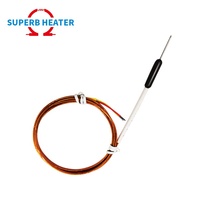 Cabezal de plástico de canal caliente de alta precisión, sensor de sonda de temperatura de molde de inyección de termopar tipo K J E T