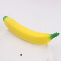 Jouet unisexe en PU à récupération lente, modèle de simulation de fruit banane, jouet musical à pincer, accessoire de photographie, jouet de décompression pour