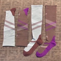 Chaussettes de compression graduée à soutien progressif pour la course et le tennis, soulageant la fatigue des jambes
