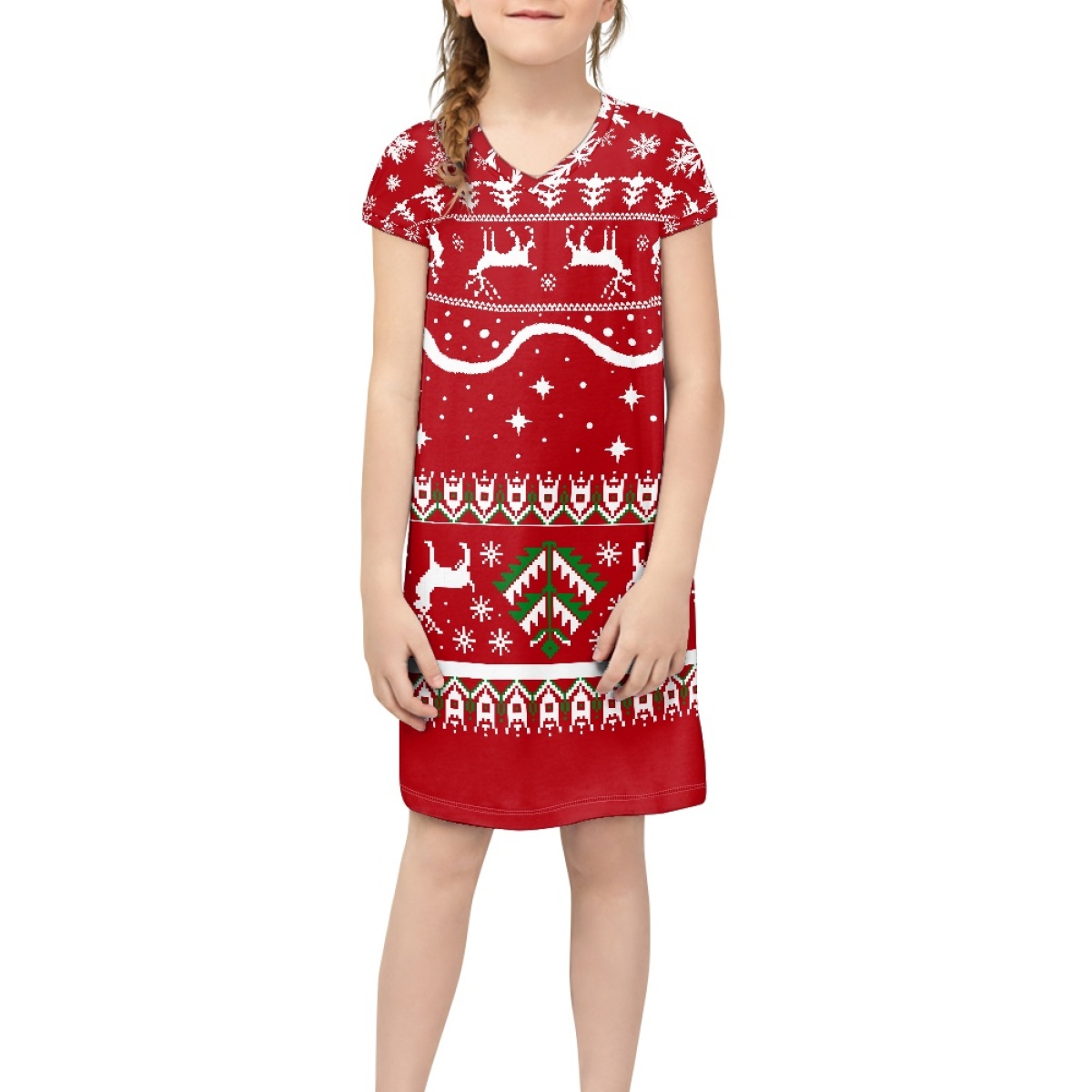 christmas dresses for 11 year olds Red Christmas Dress for Girls Ankle-Length Lace Ball Gown with Sleeveless Design for Ages 4-12 from Dhgate Girl's Dresses