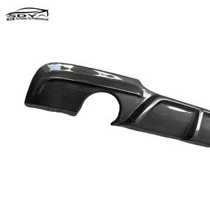 E90 M Thể Thao Sợi Carbon Khuếch Tán Phía Sau <span class=keywords><strong>Bumper</strong></span> Lip Kép Ống Xả Lỗ Cho BMW 3 Series E90 LCI - Product Image 6