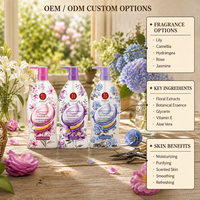 Gel Douche Hydratant Purifiant Lissant à la Fleur de Camélia et à l'Aloe Vera, Format Voyage, pour Tous – Marque Privée OEM ODM