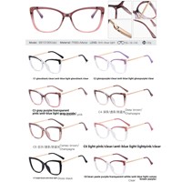 Monture de lunettes pour filles TR90, anti-lumière bleue, miroir plat, couleur unie, monture tendance, vente en gros