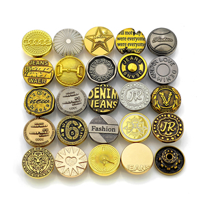 KUNSHUO Bouton Usine Personnalisé Classique Vintage Logo Denim En Alliage De Zinc Zamac Métal Jeans Rivet Boutons pour jeans - Product Image 1